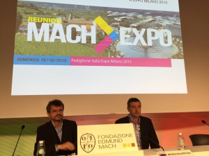 l'assessore e il presidente di FEM Andrea Segrè
