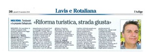 Adige Riforma turistica 19.11.2015