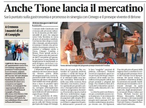 Trentino - Anche Tione lancia il mercatino 24.11.2015